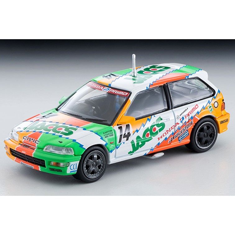 TAKARA TOMY 代理版 TOMYTEC TLV-N229b 本田 HONDA JACCS-CIVIC 92年式樣