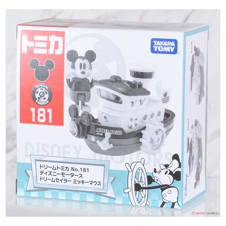 TOMICA TAKARA TOMY 多美小汽車 DREAM  #181 米奇黑白蒸汽船 附人偶