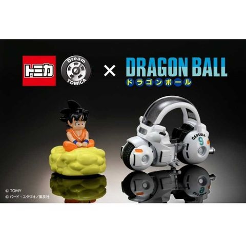 TAKARA TOMY 多美 TOMICA 小汽車 x 七龍珠  聯名 孫悟空 筋斗雲 & 布瑪 9 號膠囊機車