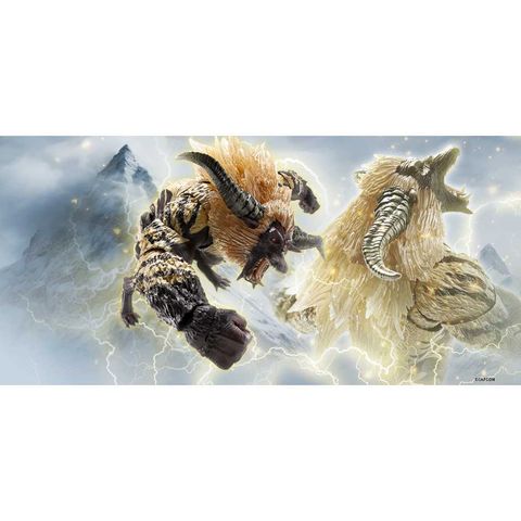 BANDAI 萬代 S.H.MonsterArts SHM 魔物獵人 激昂金獅子 憤怒的拉詹
