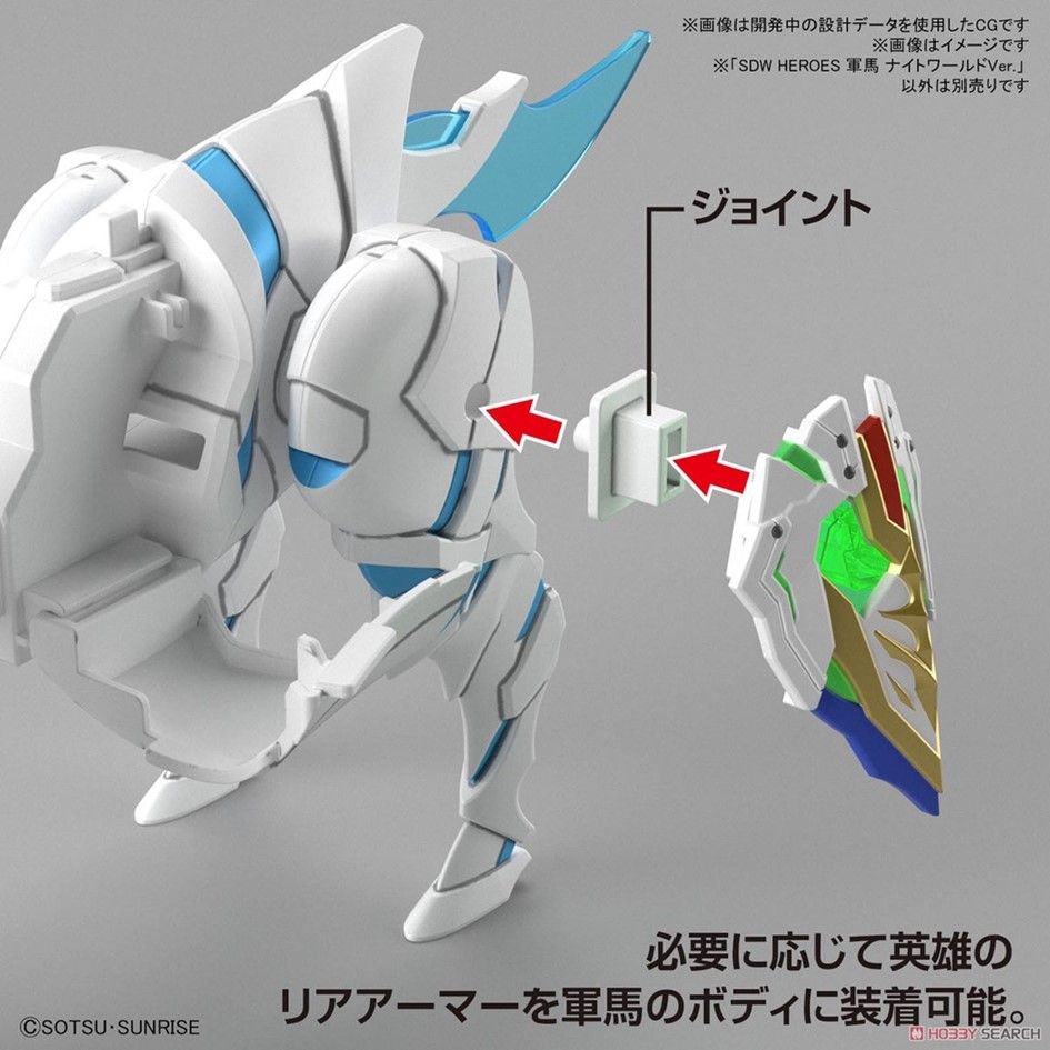  代理版 BANDAI 萬代 SD鋼彈世界 BB戰士 群英集 #23 戰馬 騎士世界Ver. 組裝模型