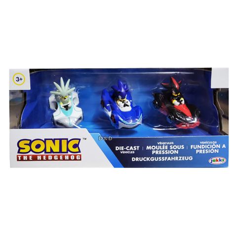 《Jakks Pacific》音速小子1:64合金車3入