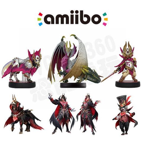 Nintendo 任天堂 AMIIBO NFC SWITCH NS 魔物獵人 破曉 爵銀龍 隨從艾路貓 加爾克 BREAK MALZENO