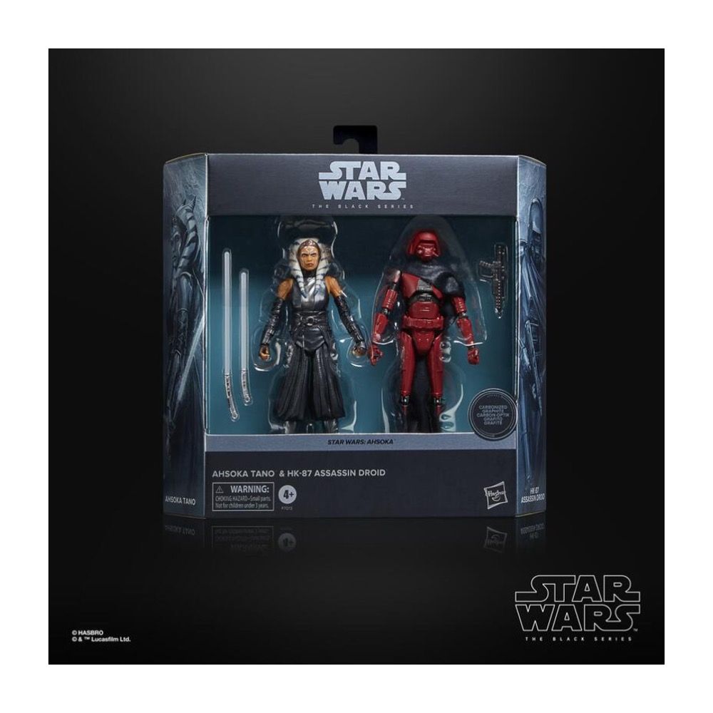 Hasbro 孩之寶 星際大戰 STAR WARS S3 黑標系列 6吋人物雙入組 亞蘇卡譚諾 與 HK-87 刺客機器人