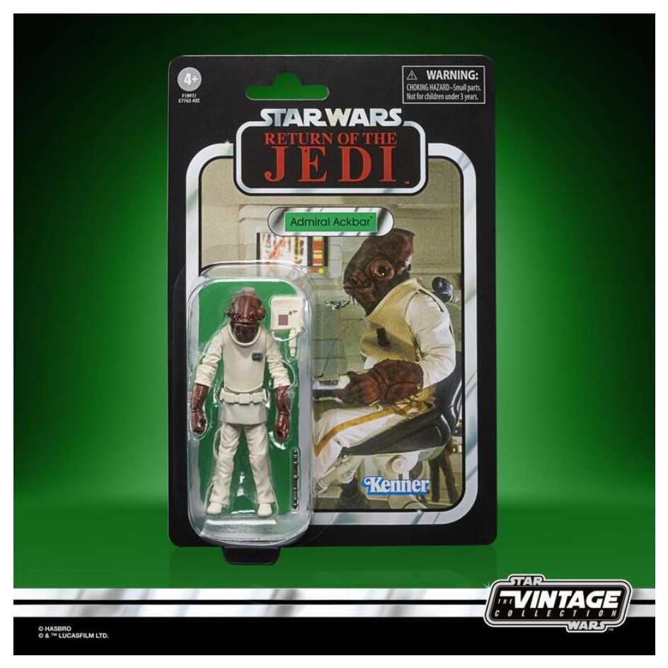 Hasbro 孩之寶 星際大戰 Star Wars Kenner 3.75吋 經典人物組 VC22 Admiral Ackbar