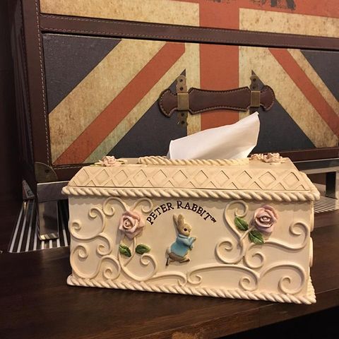 【英國比得兔】比得兔古典風面紙盒 立體浮雕 適合店家/商務/餐廳/咖啡店/藝文空間.