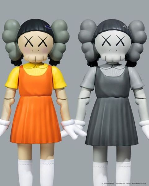 KAWS YOUNG-HEE 魷魚遊戲 灰色
