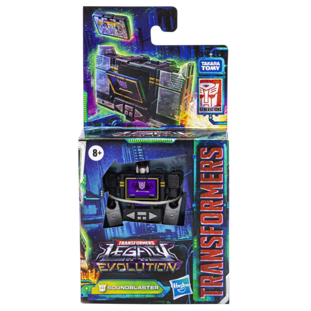 Hasbro 孩之寶 變形金剛 TRANSFORMERS 世代系列 傳承 基本戰將組 黑音波 音爆 SOUNDBLASTER