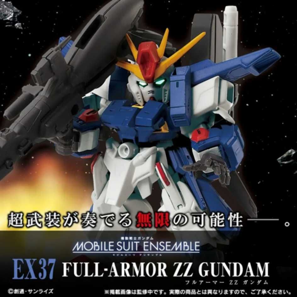 BANDAI 萬代 代理版   食玩盒玩 機動戰士鋼彈 MOBILE SUIT ENSEMBLE EX37 全裝甲型ZZ鋼彈