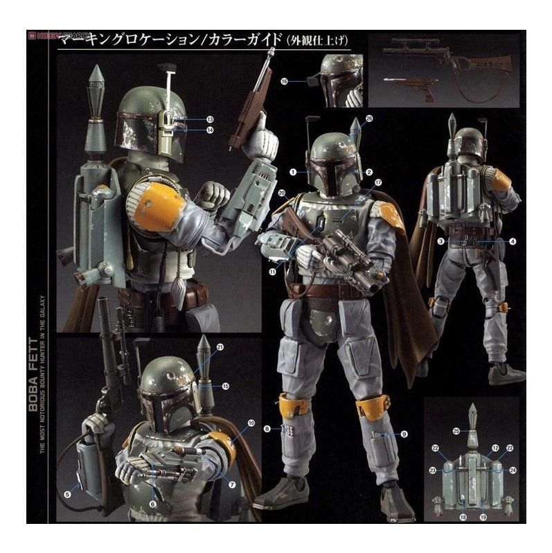 BANDAI 萬代 代理版  組裝模型 STAR WARS 星際大戰 SW 1/12 波巴 費特 賞金獵人