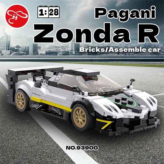 瑪琍歐玩具 1:28 帕加尼Zonda R Bricks積木模型車/93900