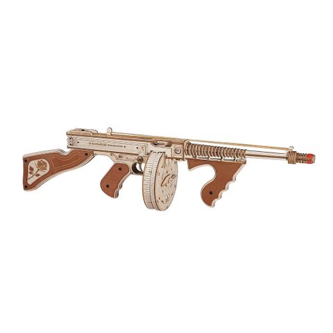 ROBOTIME 立體木製組裝模型 M1928湯普森造型衝鋒LQB01