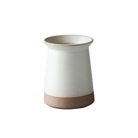 WUZ 屋子 日本KINTO CERAMIC LAB陶瓷餐具收納筒6cm-白