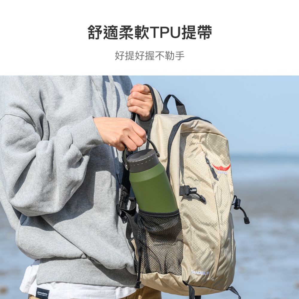 LocknLock 樂扣樂扣 SLO寬口提環保溫瓶1L/兩色任選