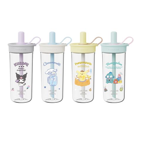 【樂扣樂扣】嚼對FUN飲吸管杯750ml/三麗鷗聯名款(可拆式吸管、手搖杯)