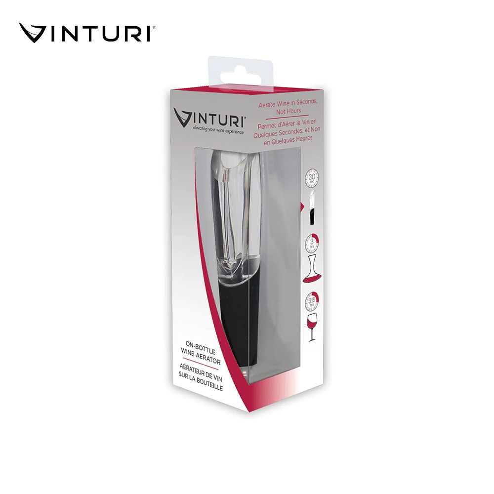  【Vinturi】V9060(瓶口式醒酒器) 隨倒隨飲 適用所有種類的紅酒和白酒 所有酒類醒酒器 美國第一品牌