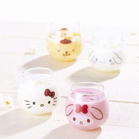 Sanrio 三麗鷗 日本製 玻璃杯_任選2款 320ml(Kitty/美樂蒂/布丁狗/大耳狗/酷洛米)