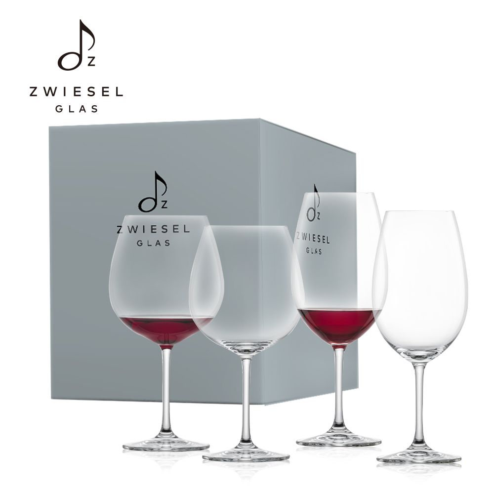  ZWIESEL GLAS德國酒杯2入波爾多633ml+2入勃根地紅酒杯783ml