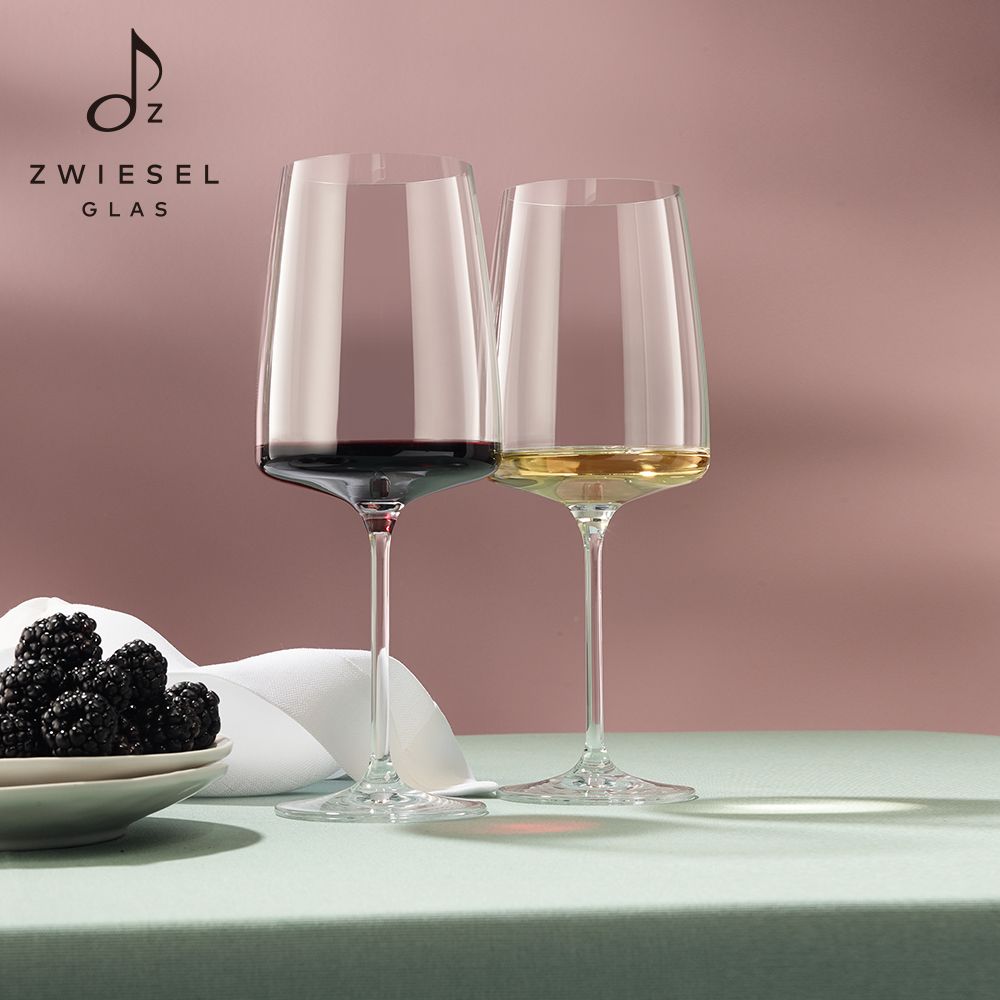 ZWIESEL GLAS 德國水晶杯   Sensa紅白酒杯類手工660ml 2入禮盒組