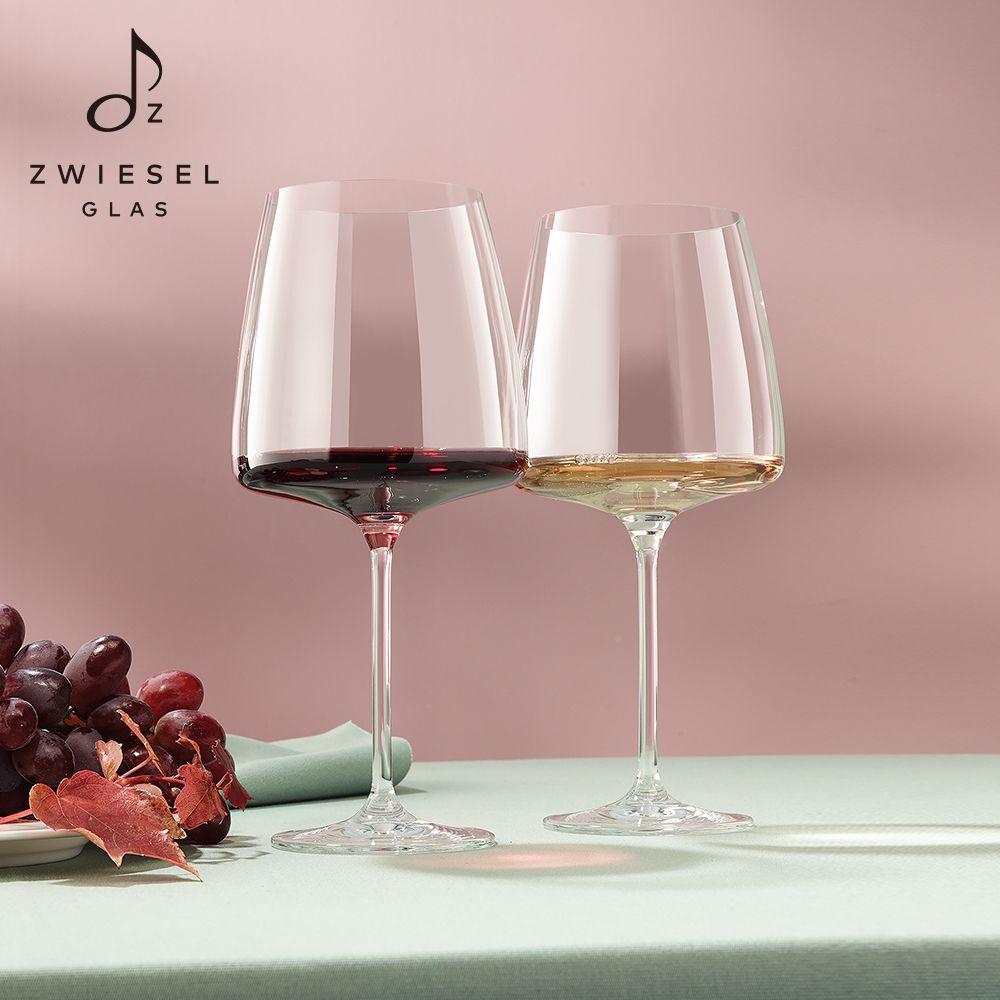 ZWIESEL GLAS 德國水晶杯   Sensa紅白酒杯類手工710ml 2入禮盒組