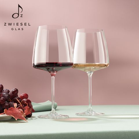 ZWIESEL GLAS 德國水晶杯 Sensa紅白酒杯類手工710ml 2入禮盒組