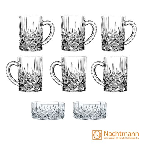【Nachtmann】貴族啤酒派對組6件組(搭贈點心盤2件組) 獨家組合