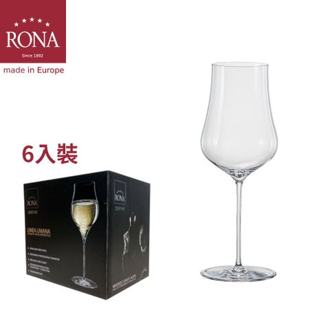 RONA 洛娜 斯洛伐克LINEA UMANA人文系列 5號白酒杯520ml-6入組