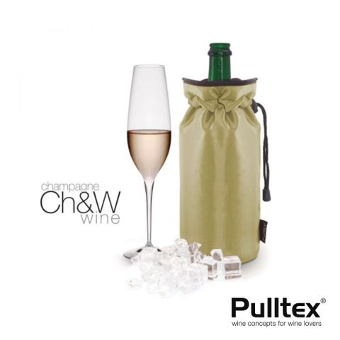 Pulltex 西班牙Champagne Cooler Bag香檳束口保冷袋-金