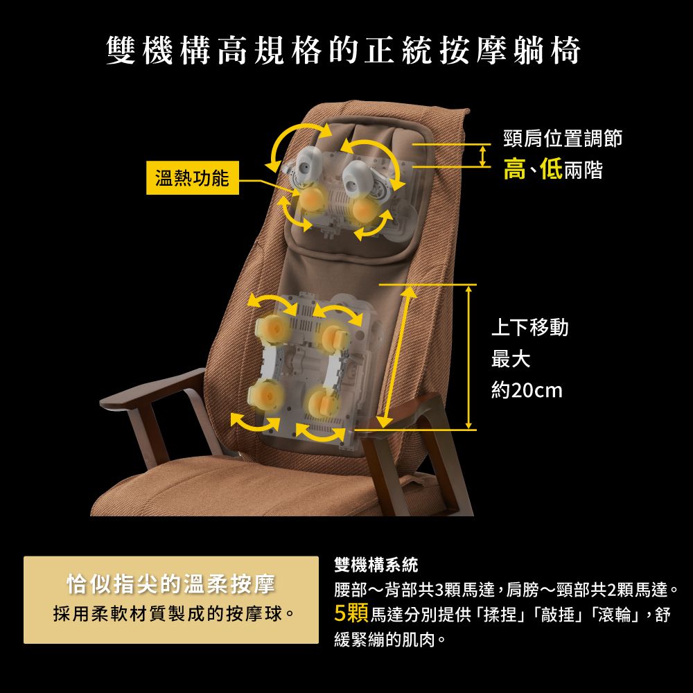 ATEX HANDS 台隆手創館  TOR雙揉捶氣壓按摩躺椅(按摩椅墊 按摩坐墊)