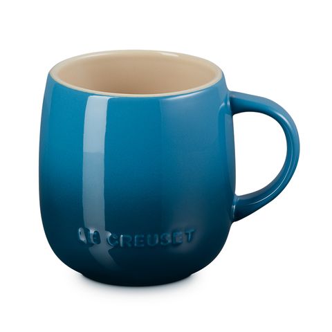 LE CREUSET-瓷器蛋蛋馬克杯380ml (湖水藍)