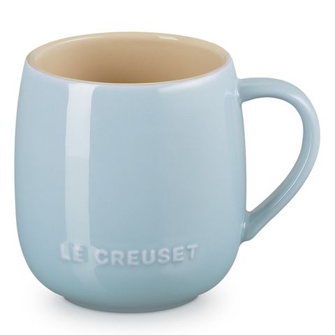 LE CREUSET-瓷器蛋蛋馬克杯380ml (淡海岸藍)