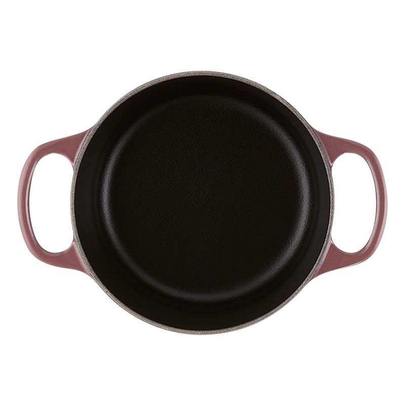 LE CREUSET -典藏琺瑯鑄鐵鍋圓鍋 16 cm (無花果-金頭-內鍋黑)