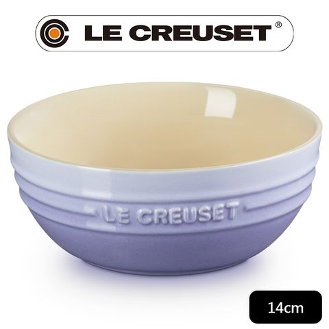 LE CREUSET -瓷器韓式湯碗14cm (粉彩紫-無盒)