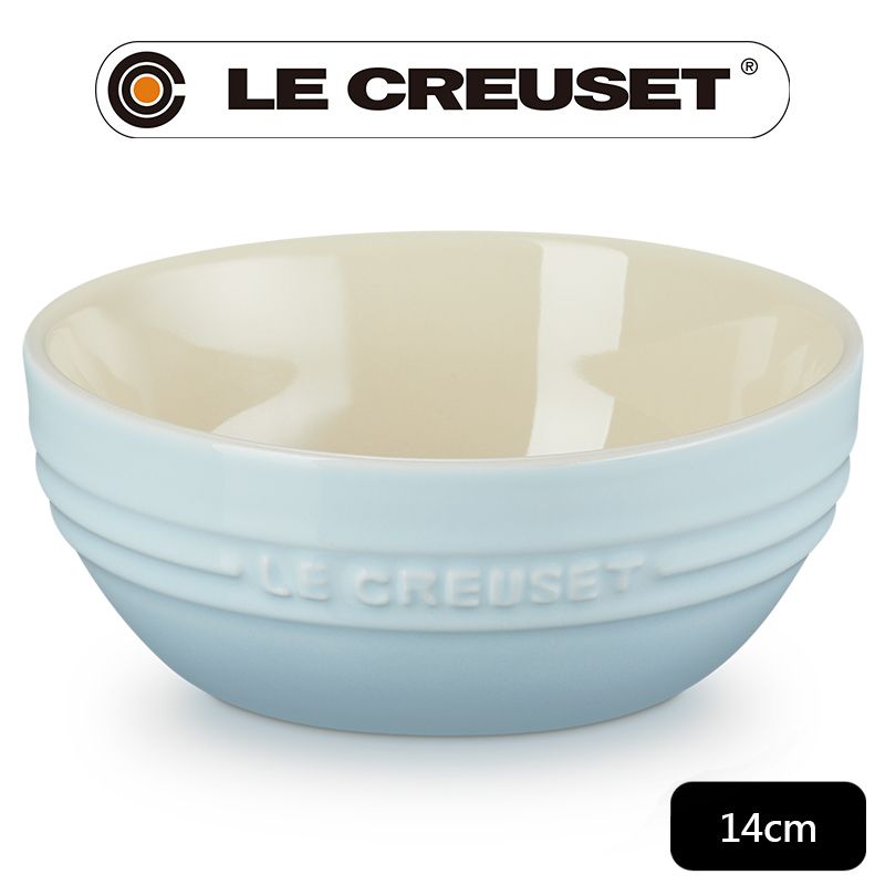 LE CREUSET -瓷器韓式湯碗14cm (淡海岸藍-無盒)