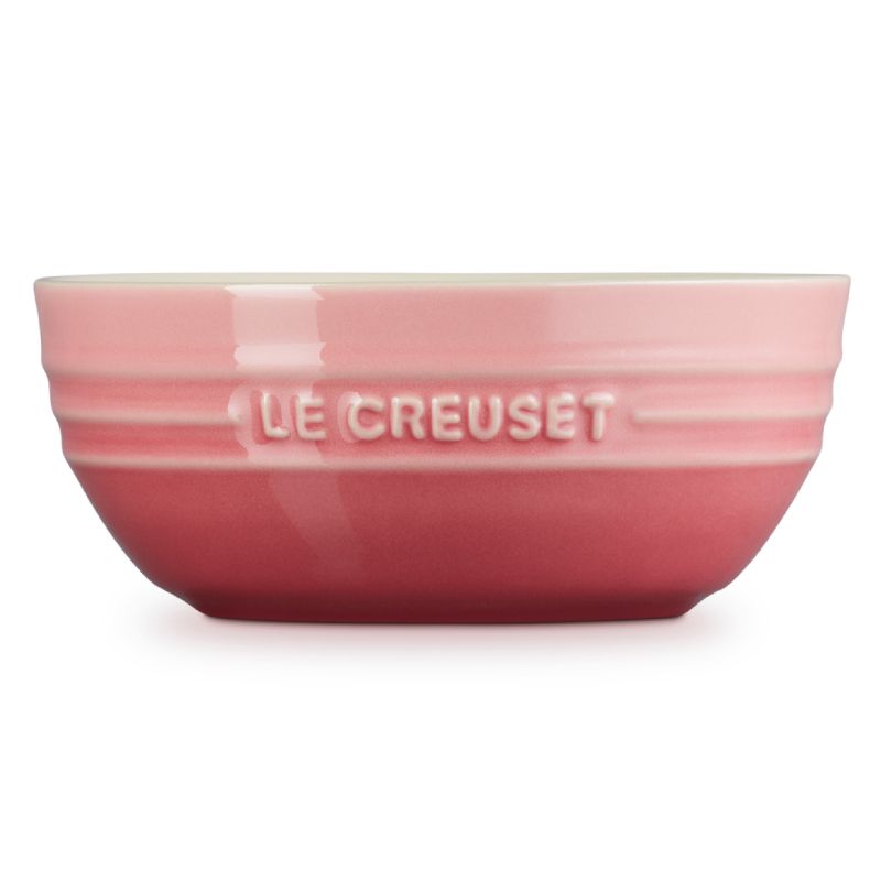 LE CREUSET 瓷器韓式湯碗14cm (薔薇粉-無盒)