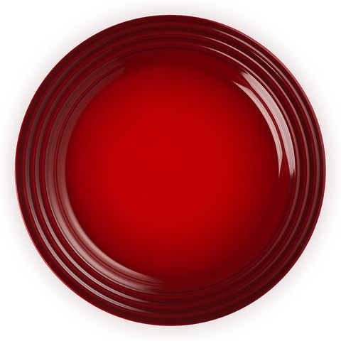 LE CREUSET-瓷器沙拉盤 22cm (櫻桃紅)
