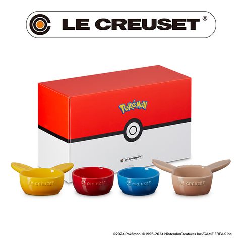 LE CREUSET-瓷器寶可夢系列迷你醬料碟- 4入組