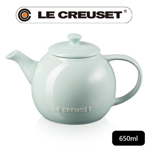 LE CREUSET 瓷器花蕾系列茶壺650ml (甜薄荷)