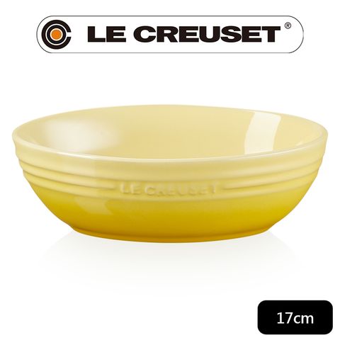 LE CREUSET-瓷器橢圓形湯碗17cm (閃亮黃)