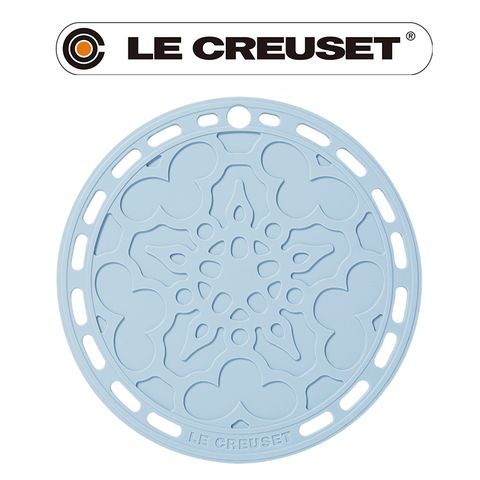 LE CREUSET-耐熱矽膠法式隔熱墊 (海岸藍)