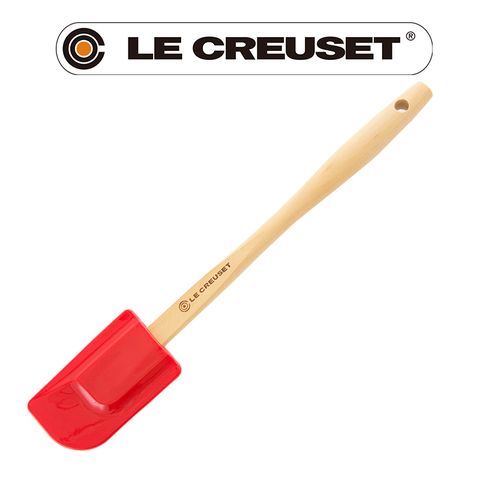 LE CREUSET-耐熱矽膠B中鏟 (櫻桃紅)