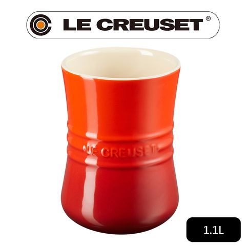 LE CREUSET -瓷器器皿座1.1L (櫻桃紅-無盒)