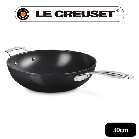 LE CREUSET-Essential陶瓷不沾系列單柄單耳炒鍋 30cm