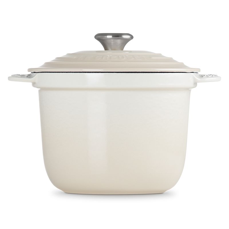 LE CREUSET -萬用窈窕鑄鐵鍋20(蛋白霜-鋼頭-內鍋黑)