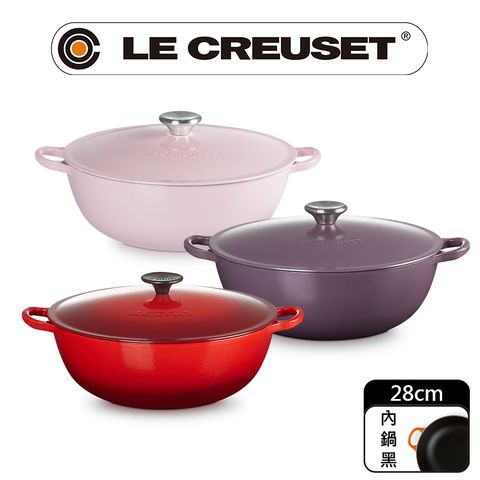 LE CREUSET-琺瑯鑄鐵鍋媽咪鍋 28cm
