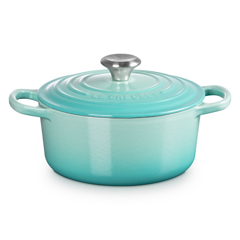 LE CREUSET -琺瑯鑄鐵鍋圓鍋 18cm(薰衣草/杏仁奶茶/貝殼粉/薄荷綠/水手藍)