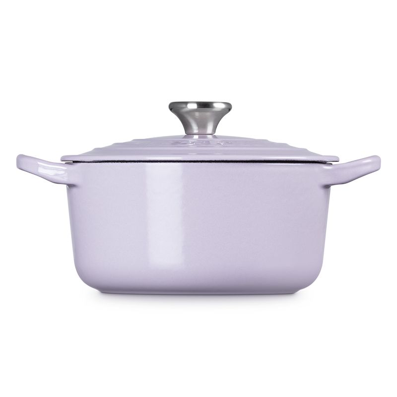 LE CREUSET -琺瑯鑄鐵鍋圓鍋 16cm (薰衣草-鋼頭-內鍋白)