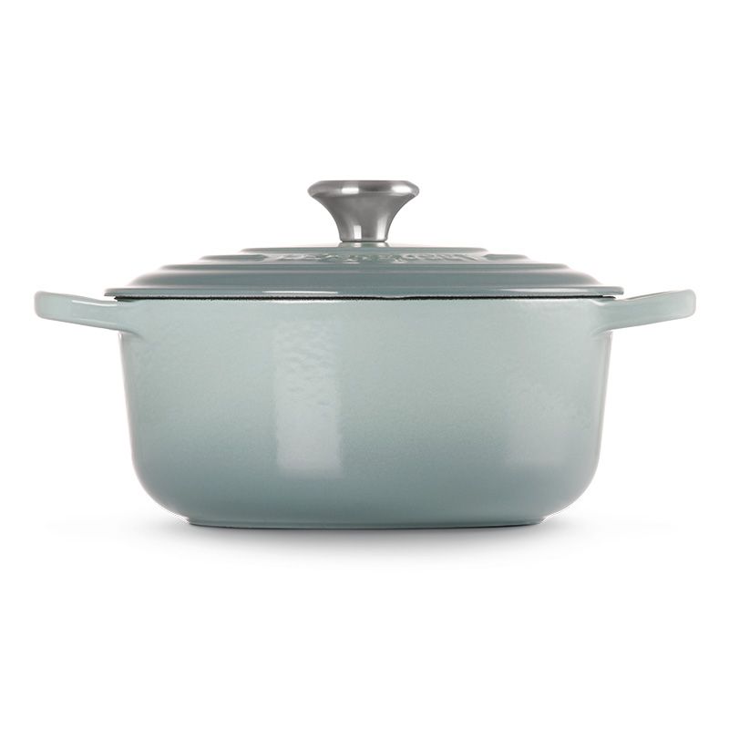 LE CREUSET 典藏琺瑯鑄鐵鍋圓鍋 20 cm (海洋之花-鋼頭-內鍋黑)