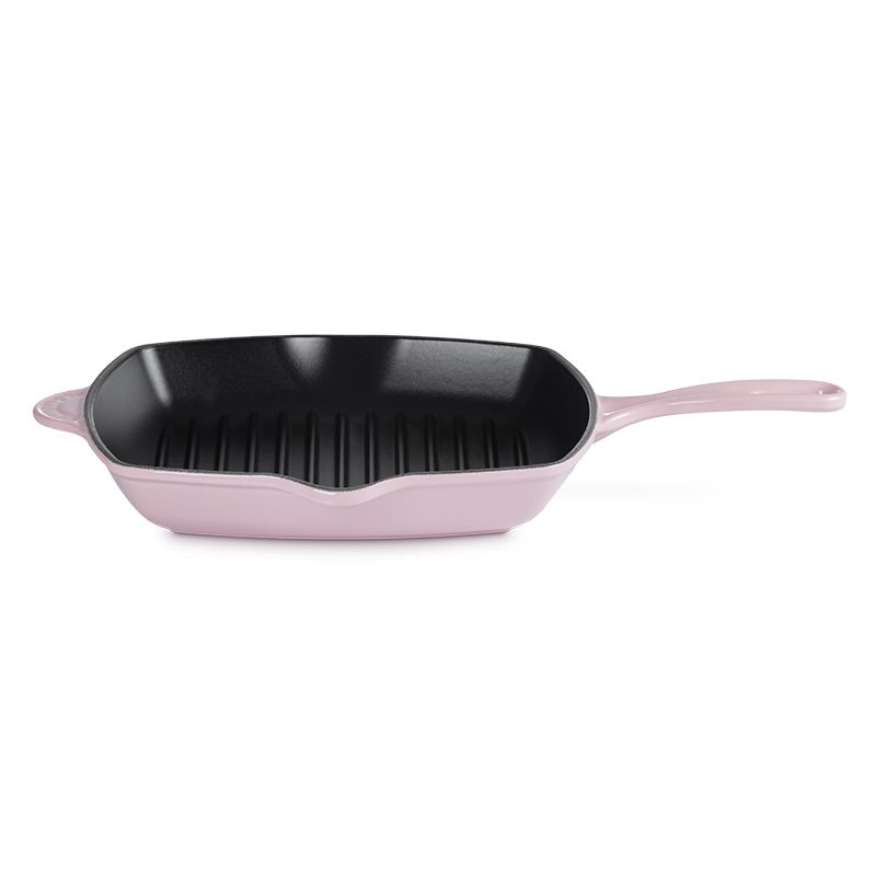 LE CREUSET 琺瑯鑄鐵鍋單柄方烤盤26cm (雪紡粉)