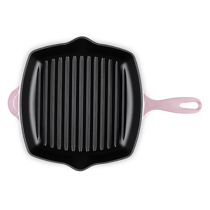 LE CREUSET 琺瑯鑄鐵鍋單柄方烤盤26cm (雪紡粉)
